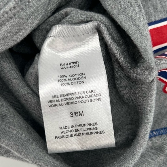 Team Athletics Gray My 1st Baseball Season Short Sleeve Onesie Size 3/6 Months - Picture 5 of 5